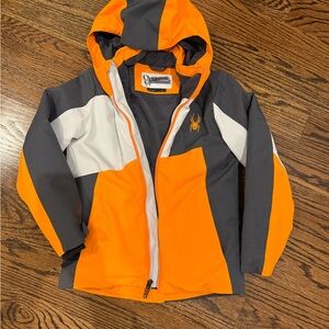 Spyder Vibrant Orange and Gray Jacket